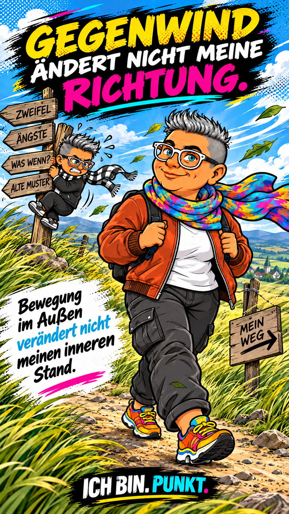 Sabrina geht ihren Weg, während Paul am Wegweiser zweifelt